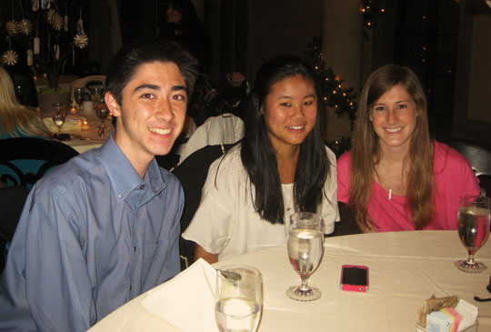 2010-12 (banquet) - Michael, Erinn, Danielle