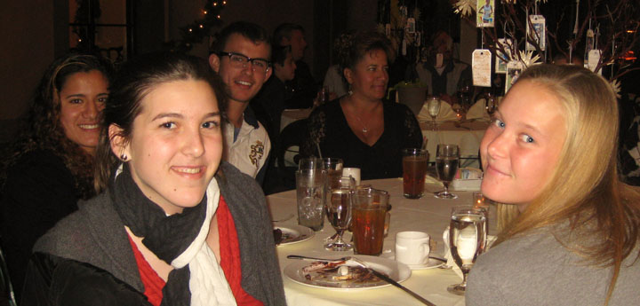2010-12 (banquet) - Saskia, Sasha, Andrea, Taylor