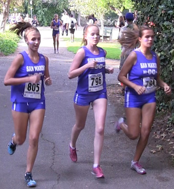 2011-09-14 - Varsity Girls at half-mile