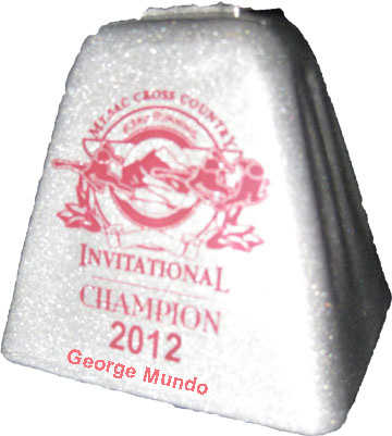 2012-10-19 - Mt SAC cowbell with George Mundo's name