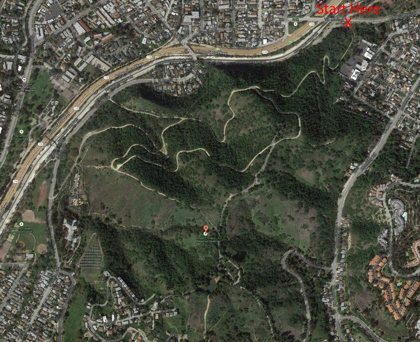 Titan Hill (course photo - satellite)