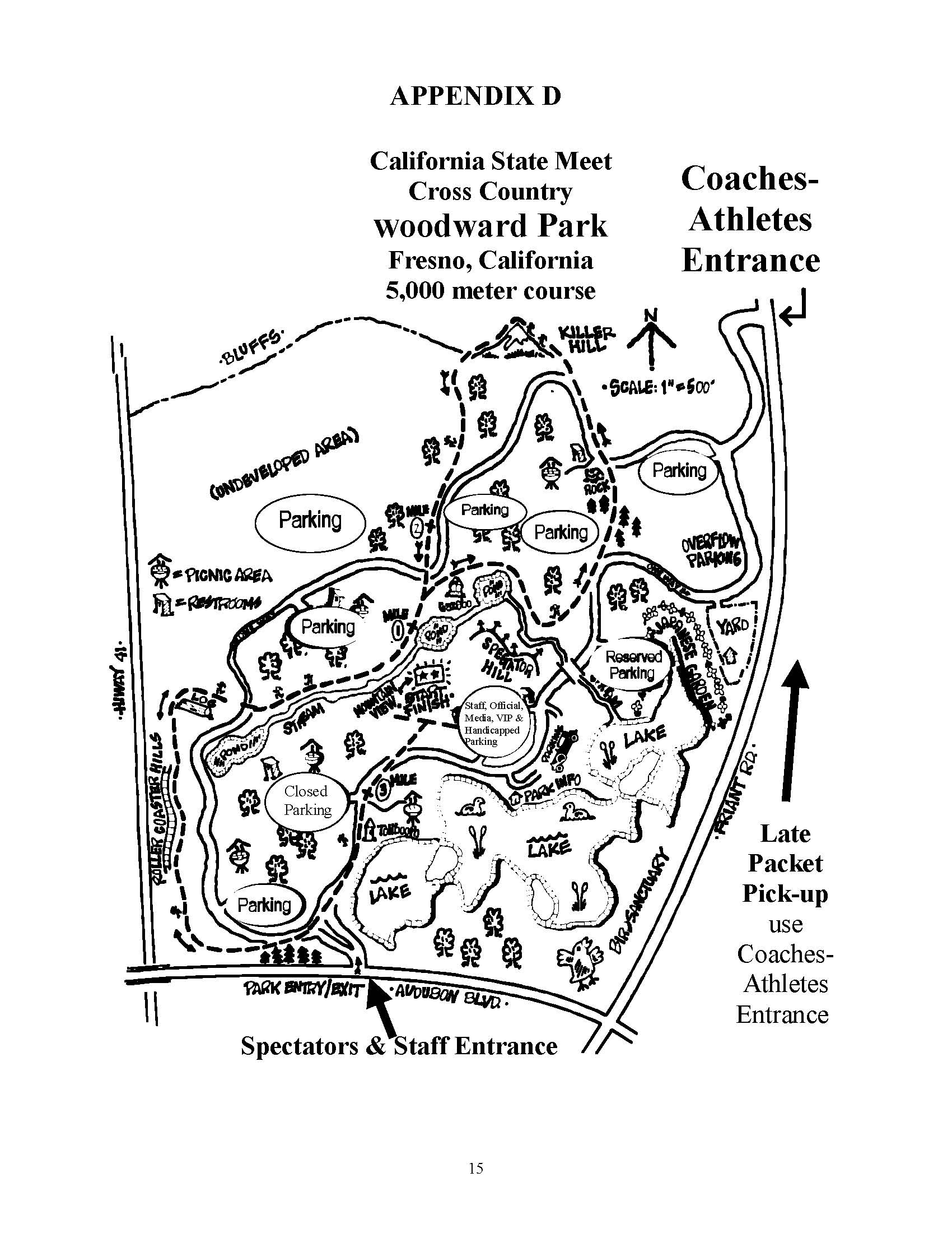 Woodward Park (course map - drawing)