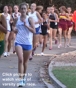 2010-09-23 - varsity girls at 1 mile